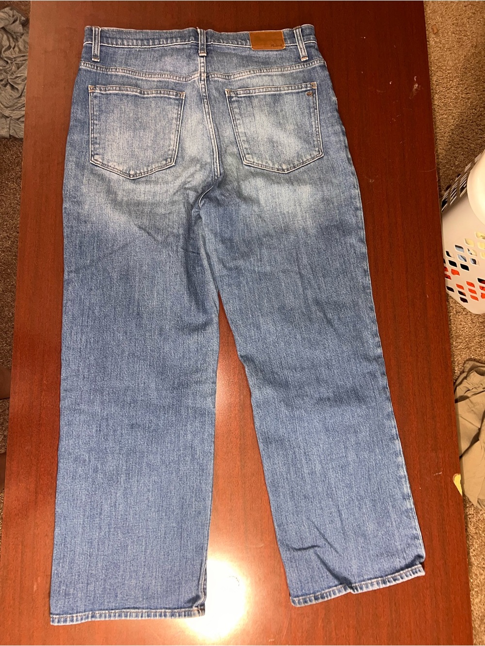 Madewell Light Blue Wide Leg Jeans - Picture 3 of 3